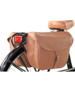 SET BORSE POSTERIORI PER BICICLETTA E CESTINO VIMINI I-BIKE