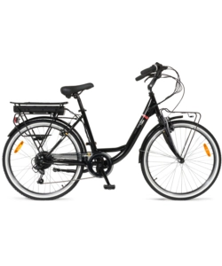 BICI ELETTRICA I-BIKE "CITY EASY FLOW" 26" 45 KM NERA