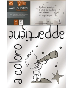 STICKER PER PARETI "SOGNI", 47X67 CM