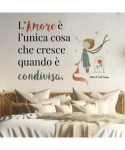 STICKER PER PARETI "PICCOLO PRINCIPE", 47X67 CM