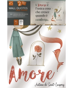 STICKER PER PARETI "PICCOLO PRINCIPE", 47X67 CM