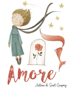 STICKER PER PARETI "PICCOLO PRINCIPE", 47X67 CM
