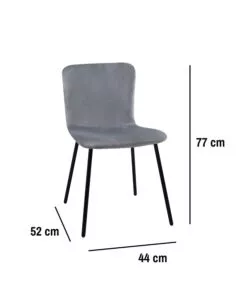 SET PRANZO BELLAHOME "CABRERA" TAVOLO ESTENSIBILE NERO EFFETTO MARMO E 4 SEDIE VELLUTO GRIGIO