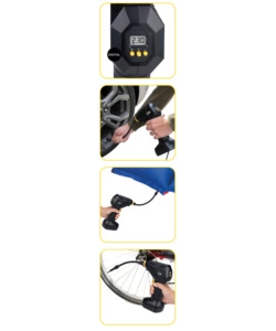 COMPRESSORE AD ARIA PORTATILE DIGITALE IN ABS, 120 W