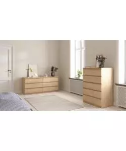 CASSETTIERA 5 CASSETTI "NAIA" LEGNO 77X50X111,3 CM