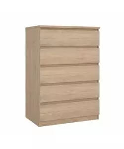 CASSETTIERA 5 CASSETTI "NAIA" LEGNO 77X50X111,3 CM