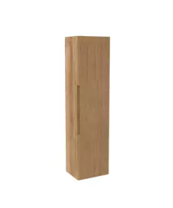 COLONNA PENSILE SOSPESA DECOR BAGNO "CANALETTO" CON 1 ANTA COLORE ROVERE, 35X28X138 CM