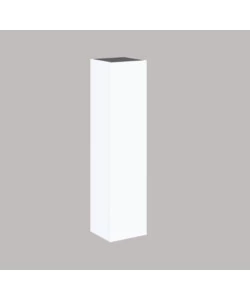 COLONNA PENSILE SOSPESA DECOR BAGNO CON 1 ANTA COLORE BIANCO NEVE, 35X28X138 CM