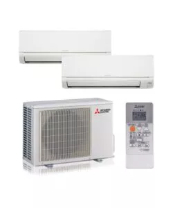 CLIMATIZZATORE CALDO FREDDO MITSUBISHI LINEA SMART SERIE M POMPA DI CALORE "MXZ2HA40VFE12535DWVFKIT" DUALSPLIT E UNITÀ ESTERNA 9000 + 12000 BTU