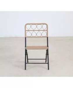 SET DA GIARDINO ESSENZA "MAUI" IN ACCIAIO E POLYRATTAN NERO 2 SEDIE 1 TAVOLO