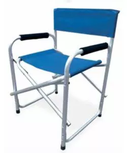 SEDIA DA GIARDINO ESSENZA "REGISTA" IN ALLUMINIO E PVC BLU 47X57X79 CM