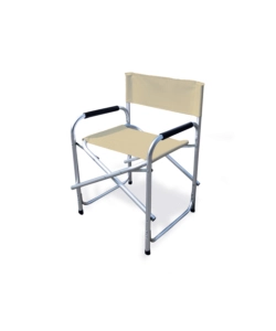 SEDIA DA GIARDINO ESSENZA "REGISTA" IN ALLUMINIO E PVC BEIGE 47X57X79 CM