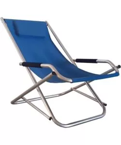 SDRAIO DA GIARDINO ESSENZA "ELBA" IN ALLUMINIO E PVC BLU 60X97X70 CM