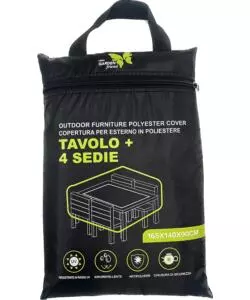 TELO DI COPERTURA PER TAVOLA E 4 SEDIE ESSENZA 165X140X90 CM