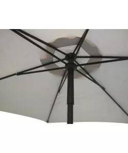 OMBRELLONE DA GIARDINO ROTONDO PUSH UP ESSENZA IN POLIESTERE GRIGIO 3X3 MT