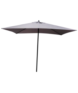 OMBRELLONE DA GIARDINO RETTANGOLARE ESSENZA PUSH UP IN POLIESTERE GRIGIO 2X3 MT