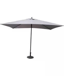 OMBRELLONE DA GIARDINO RETTANGOLARE ESSENZA PUSH UP IN POLIESTERE GRIGIO 2X3 MT