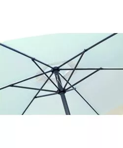 OMBRELLONE DA GIARDINO ROTONDO ESSENZA IN POLIESTERE BIANCO 3 MT