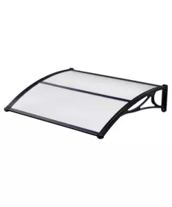 PENSILINA ESSENZA IN POLICARBONATO SATINATO PROFILO CENTRALE NERO 100X80 CM