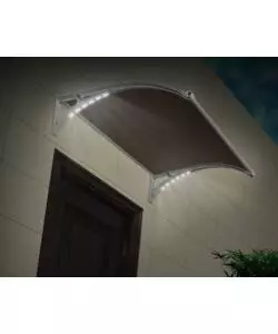 PENSILINA ESSENZA IN POLICARBONATO OPACO CON LED E PROFILO CENTRALE GRIGIO 150X100 CM