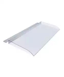 PENSILINA ESSENZA IN POLICARBONATO TRASPARENTE 120X44,5 CM