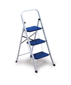 SGABELLO "EVEREST" IN ACCIAIO 3 GRADINI 80X46,5X51 CM
