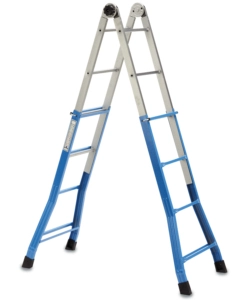 SCALA TELESCOPICA IN ACCIAIO ESSENZA "EVEREST" PORTATA MASSIMA 100 KG 12,5X49X110 CM