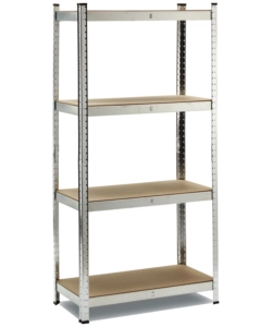 SCAFFALE ESSENZA IN METALLO 4 RIPIANI 80X40X160 CM