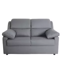 DIVANO 2 POSTI BELLAHOME "FIRENZE" GRIGIO TESSUTO SFODERABILE E ANTIMACCHIA, 150X95X93 CM