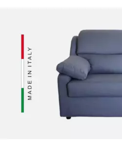 DIVANO 2 POSTI MAXI BELLAHOME "FIRENZE" AVIO TESSUTO SFODERABILE E ANTIMACCHIA, 170X95X93 CM