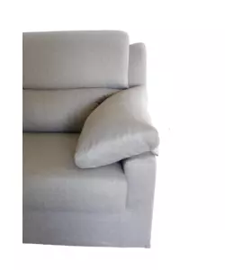 DIVANO 2 POSTI MAXI BELLAHOME "FIRENZE" GRIGIO TESSUTO SFODERABILE E ANTIMACCHIA, 170X95X93 CM