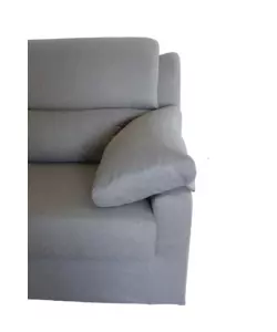 DIVANO 2 POSTI MAXI BELLAHOME "FIRENZE" GRIGIO TESSUTO SFODERABILE E ANTIMACCHIA, 170X95X93 CM
