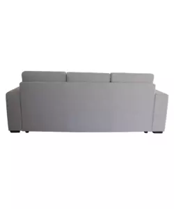 DIVANO CON PENISOLA REVERSIBILE BELLAHOME "BOLOGNA" BEIGE TESSUTO SFODERABILE E ANTIMACCHIA, 235X165X88 CM
