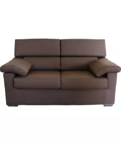 DIVANO 2 POSTI BELLAHOME "VENEZIA" MARRONE TESSUTO SFODERABILE E ANTIMACCHIA, 160X93X93 CM