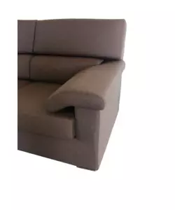 DIVANO 2 POSTI BELLAHOME "VENEZIA" MARRONE TESSUTO SFODERABILE E ANTIMACCHIA, 160X93X93 CM