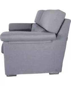 DIVANO 2 POSTI BELLAHOME "VENEZIA" GRIGIO TESSUTO SFODERABILE E ANTIMACCHIA, 160X93X93 CM