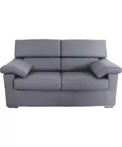 DIVANO 2 POSTI BELLAHOME "VENEZIA" GRIGIO TESSUTO SFODERABILE E ANTIMACCHIA, 160X93X93 CM
