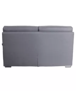 DIVANO 2 POSTI BELLAHOME "VENEZIA" GRIGIO TESSUTO SFODERABILE E ANTIMACCHIA, 160X93X93 CM