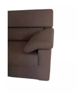 DIVANO 3 POSTI BELLAHOME "VENEZIA" MARRONE TESSUTO SFODERABILE E ANTIMACCHIA, 200X93X93 CM