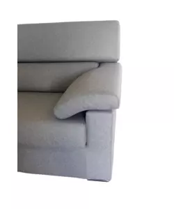 DIVANO 3 POSTI BELLAHOME "VENEZIA" GRIGIO TESSUTO SFODERABILE E ANTIMACCHIA, 200X93X93 CM