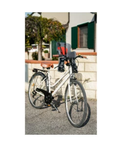 SEGGIOLINO ANTERIORE PER BICICLETTA LAMPA "GINNY" CON ATTACCO AL MANUBRIO COLORI ASSORTITI PORTATA MASSIMA 15 KG