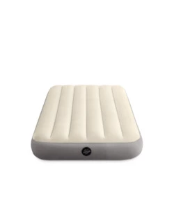 MATERASSO SINGOLO GONFIABILE INTEX "AIRBED DURA-BEAM SINGLE-HIGH" CREMA 99X191X25 CM - COD. 64101