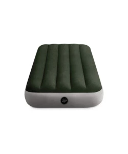 MATERASSO MEZZA PIAZZA GONFIABILE INTEX "AIRBED DURA-BEAM STANDARD PRESTIGE DOWNY" VERDE 76X191X25 CM - COD. 64106