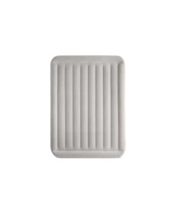 MATERASSO MATRIMONIALE AUTOGONFIANTE INTEX "AIRBED DURA-BEAM ESSENTIAL REST" CON POMPA ELETTRICA INCORPORATA GRIGIO 152X203X46 CM - COD. 64126ND
