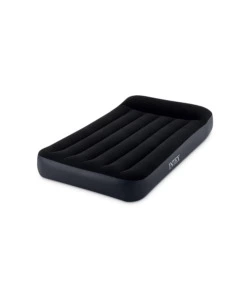 MATERASSO SINGOLO GONFIABILE INTEX "AIRBED DURA-BEAM PILLOW REST CLASSIC" BLU SCURO 99X191X25 CM - COD. 64141