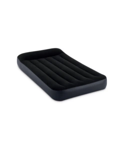 MATERASSO SINGOLO GONFIABILE INTEX "AIRBED DURA-BEAM PILLOW REST CLASSIC" BLU SCURO 99X191X25 CM - COD. 64141