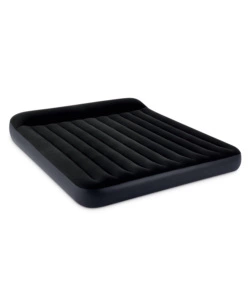 MATERASSO MATRIMONIALE GONFIABILE INTEX "AIRBED DURA-BEAM PILLOW REST CLASSIC" BLU SCURO 183X203X25 CM - COD. 64144