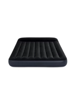 MATERASSO MATRIMONIALE GONFIABILE INTEX "AIRBED DURA-BEAM PILLOW REST CLASSIC" BLU SCURO 152X203X25 CM - COD. 64150ND