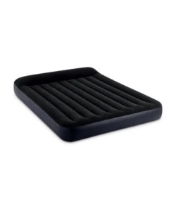 MATERASSO MATRIMONIALE GONFIABILE INTEX "AIRBED DURA-BEAM PILLOW REST CLASSIC" BLU SCURO 152X203X25 CM - COD. 64150ND