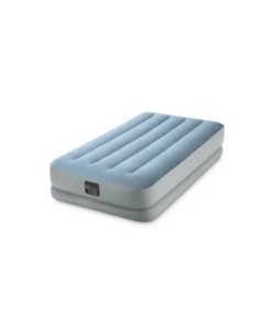 MATERASSO SINGOLO AUTOGONFIANTE INTEX "AIRBED DURA-BEAM MID-RISE COMFORT" AZZURRO CON POMPA USB INCORPORATA 99X191X36 CM - COD. 64157